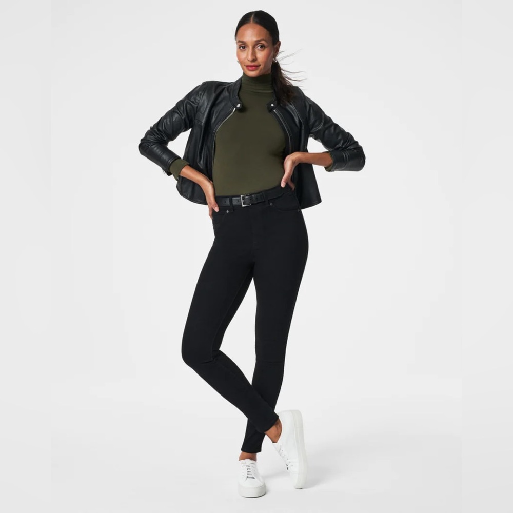 Spanx Ankle Skinny Jeans - Clean Black - 3X Tall